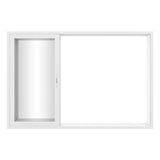 KaMic Vista-Slide 120" x 80" 3-Panel Aluminum Multi-Slide Sliding Doors in White Model #: SD3P3TWH12080-BSO