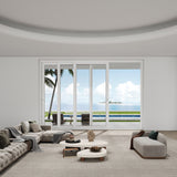 KaMic Vista-Slide 120" x 96" 3-Panel Aluminum Multi-Slide Sliding Doors in White Model #: SD3P3TWH12096-BSO