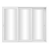 KaMic Vista-Slide 120" x 96" 3-Panel Aluminum Multi-Slide Sliding Doors in White Model #: SD3P3TWH12096-BSO