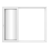 KaMic Vista-Slide 120" x 96" 3-Panel Aluminum Multi-Slide Sliding Doors in White Model #: SD3P3TWH12096-BSO