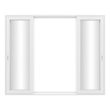 KaMic Vista-Slide 120" x 96" 4-Panel Aluminum Multi-Slide Sliding Doors in White Model #: SD4P2TWH12096-DO
