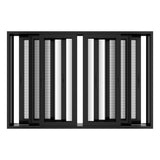 KaMic Vista-Slide 120" x 80" 4-Panel Aluminum Multi-Slide Sliding Doors in Black (w/ Screen) Model #: SD4P3TBK12080-DO-SW