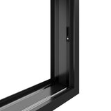 KaMic 120" x 80" 4 Panels Aluminum Sliding Doors in Black Model #: SD4P3TBK12080-DO-SW