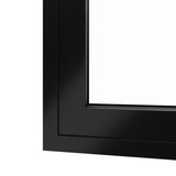 KaMic 120" x 96" 4 Panels Aluminum Sliding Doors in Black Model #: SD4P3TBK12096-DO-SW