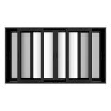 KaMic Vista-Slide 144" x 80" 4-Panel Aluminum Multi-Slide Sliding Doors in Black (w/ Screen) Model #: SD4P3TBK14480-DO-SW