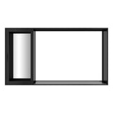 KaMic Vista-Slide 144" x 80" 4-Panel Aluminum Multi-Slide Sliding Doors in Black Model #: SD4P4TBK14480-BSO