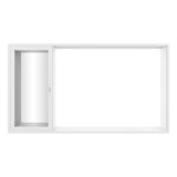 KaMic Vista-Slide 144" x 80" 4-Panel Aluminum Multi-Slide Sliding Doors in White Model #: SD4P4TWH14480-BSO