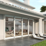 KaMic Vista-Slide 144" x 96" 4-Panel Aluminum Multi-Slide Sliding Doors in Whtie Model #: SD4P4TWH14496-BSO