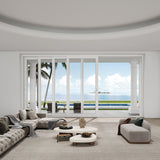KaMic Vista-Slide 144" x 96" 4-Panel Aluminum Multi-Slide Sliding Doors in Whtie Model #: SD4P4TWH14496-BSO