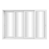 KaMic Vista-Slide 144" x 96" 4-Panel Aluminum Multi-Slide Sliding Doors in Whtie Model #: SD4P4TWH14496-BSO