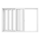 KaMic Vista-Slide 144" x 96" 4-Panel Aluminum Multi-Slide Sliding Doors in Whtie Model #: SD4P4TWH14496-BSO