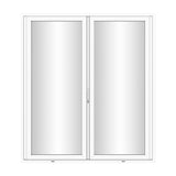KaMic Elite-Fold Pro 72 in. x 80 in. 2-Panel Aluminum Folding Door in White, Bi-Directional Folding, Hidden Hinges & Rollers, Outward Opening – Model # SE-FD2PWH7280-DO