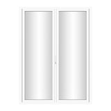 KaMic Elite-Fold Pro 72 in. x 96 in. 2-Panel Aluminum Folding Door in White, Bi-Directional Folding, Hidden Hinges & Rollers, Outward Opening – Model # SE-FD2PWH7296-DO