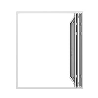 KaMic Elite-Fold 72" x 96" 2-Panel Aluminum Folding Door in Sleek White with Hidden Hinges & Rollers, Right-to-Left Outward Folding Design - Model # SE-FD2PWH7296-RL