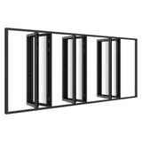 KaMic Elite-Fold Pro 192 in. x 80 in. 2-Panel Aluminum Folding Door in Black, Bi-Directional Folding, Hidden Hinges & Rollers, Outward Opening – Model # SE-FD2+2+2PBK19280-DO