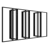 KaMic Elite-Fold Pro 192 in. x 96 in. 2-Panel Aluminum Folding Door in Black, Bi-Directional Folding, Hidden Hinges & Rollers, Outward Opening – Model # SE-FD2+2+2PBK19296-DO