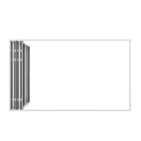 KaMic Elite-Fold 120" x 96" 4-Panel Aluminum Folding Door in Sleek White with Hidden Hinges & Rollers, Left-to-Right Outward Folding Design - Model # SE-FD4PWH12096-LR-FULL