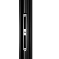 KaMic Elite-Fold 144" x 96" 5-Panel Aluminum Folding Door in Sleek Black with Hidden Hinges & Rollers, Right-to-Left Outward Folding Design - Model # SE-FD5PBK14496-RL