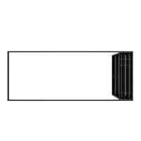 KaMic Elite-Fold 192" x 80" 6-Panel Aluminum Folding Door in Sleek Black with Hidden Hinges & Rollers, Right-to-Left Outward Folding Design - Model # SE-FD6PBK19280-RL