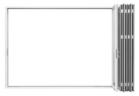 KaMic Elite-Fold 144" x 80" 5-Panel Aluminum Folding Door in Sleek White with Hidden Hinges & Rollers, Left-to-Right Outward Folding Design - Model # SE-FD5PWH14480-LR