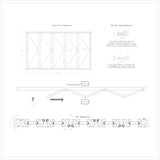 KaMic Elite-Fold 144" x 80" 5-Panel Aluminum Folding Door in Sleek White with Hidden Hinges & Rollers, Left-to-Right Outward Folding Design - Model # SE-FD5PWH14480-LR