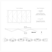 KaMic Elite-Fold 168" x 80" 5-Panel Aluminum Folding Door in Sleek White with Hidden Hinges & Rollers, Right-to-Left Outward Folding Design - Model # SE-FD5PWH16880-RL