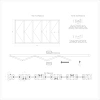 KaMic Elite-Fold 168" x 80" 5-Panel Aluminum Folding Door in Sleek White with Hidden Hinges & Rollers, Right-to-Left Outward Folding Design - Model # SE-FD5PWH16880-RL