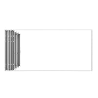 KaMic Elite-Fold 168" x 96" 5-Panel Aluminum Folding Door in Sleek White with Hidden Hinges & Rollers, Left-to-Right Outward Folding Design - Model # SE-FD5PWH16896-LR