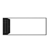 KaMic Elite-Fold 192" x 96" 6-Panel Aluminum Folding Door in Sleek Black with Hidden Hinges & Rollers, Left-to-Right Outward Folding Design - Model # SE-FD6PBK19296-LR