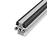 KaMic Elite-Fold 192" x 80" 6-Panel Aluminum Folding Door in Sleek White with Hidden Hinges & Rollers, Dual Open Outward Folding Design - Model # SE-FD6PWH19280-DO
