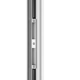 KaMic Elite-Fold 192" x 80" 6-Panel Aluminum Folding Door in Sleek White with Hidden Hinges & Rollers, Dual Open Outward Folding Design - Model # SE-FD6PWH19280-DO