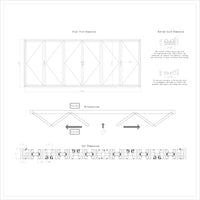 KaMic Elite-Fold 192" x 80" 6-Panel Aluminum Folding Door in Sleek White with Hidden Hinges & Rollers, Dual Open Outward Folding Design - Model # SE-FD6PWH19280-DO