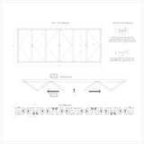 KaMic Elite-Fold 192" x 80" 6-Panel Aluminum Folding Door in Sleek White with Hidden Hinges & Rollers, Dual Open Outward Folding Design - Model # SE-FD6PWH19280-DO