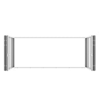 KaMic Elite-Fold 192" x 80" 6-Panel Aluminum Folding Door in Sleek White with Hidden Hinges & Rollers, Dual Open Outward Folding Design - Model # SE-FD6PWH19280-DO
