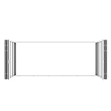 KaMic Elite-Fold 192" x 80" 6-Panel Aluminum Folding Door in Sleek White with Hidden Hinges & Rollers, Dual Open Outward Folding Design - Model # SE-FD6PWH19280-DO