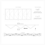 KaMic Elite-Fold 192" x 80" 6-Panel Aluminum Folding Door in Sleek White with Hidden Hinges & Rollers, Right-to-Left Outward Folding Design - Model # SE-FD6PWH19280-RL