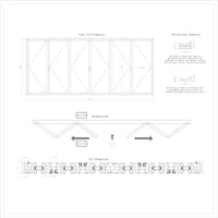 KaMic Elite-Fold 192" x 96" 6-Panel Aluminum Folding Door in Sleek White with Hidden Hinges & Rollers, Dual Open Outward Folding Design - Model # SE-FD6PWH19296-DO