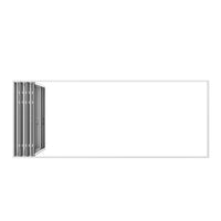 KaMic Elite-Fold 192" x 96" 6-Panel Aluminum Folding Door in Sleek White with Hidden Hinges & Rollers, Left-to-Right Outward Folding Design - Model # SE-FD6PWH19296-LR