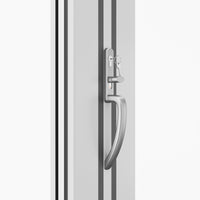 KaMic Elite-Fold 192" x 96" 6-Panel Aluminum Folding Door in Sleek White with Hidden Hinges & Rollers, Left-to-Right Outward Folding Design - Model # SE-FD6PWH19296-LR