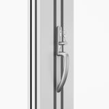 KaMic Elite-Fold 192" x 96" 6-Panel Aluminum Folding Door in Sleek White with Hidden Hinges & Rollers, Right-to-Left Outward Folding Design - Model # SE-FD6PWH19296-RL