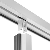 KaMic Elite-Fold 192" x 96" 6-Panel Aluminum Folding Door in Sleek White with Hidden Hinges & Rollers, Right-to-Left Outward Folding Design - Model # SE-FD6PWH19296-RL