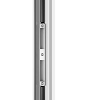 KaMic Elite-Fold 192" x 96" 6-Panel Aluminum Folding Door in Sleek White with Hidden Hinges & Rollers, Right-to-Left Outward Folding Design - Model # SE-FD6PWH19296-RL