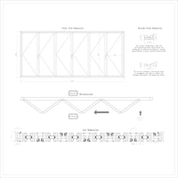 KaMic Elite-Fold 192" x 96" 6-Panel Aluminum Folding Door in Sleek White with Hidden Hinges & Rollers, Right-to-Left Outward Folding Design - Model # SE-FD6PWH19296-RL
