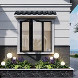 KaMic Elite-Fold 36" x 36" 2-Panel Aluminum Folding Window in Sleek Black with Hidden Hinges & Rollers, Right-to-Left Outward Folding Design - Model # SE-FW2PBK4842-RL