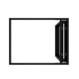 KaMic Elite-Fold 60" x 36" 2-Panel Aluminum Folding Window in Sleek Black with Hidden Hinges & Rollers, Right-to-Left Outward Folding Design - Model # SE-FW2PBK6036-RL