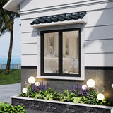 KaMic Elite-Fold 60" x 48" 2-Panel Aluminum Folding Window in Sleek Black with Hidden Hinges & Rollers, Left-to-Right Outward Folding Design - Model # SE-FW2PBK6048-LR