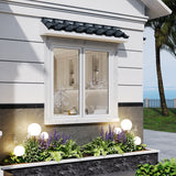 KaMic Elite-Fold 36" x 36" 2-Panel Aluminum Folding Window in Sleek White with Hidden Hinges & Rollers, Right-to-Left Outward Folding Design - Model # SE-FW2PWH3636-RL