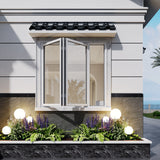 KaMic Elite-Fold 36" x 36" 2-Panel Aluminum Folding Window in Sleek White with Hidden Hinges & Rollers, Right-to-Left Outward Folding Design - Model # SE-FW2PWH3636-RL