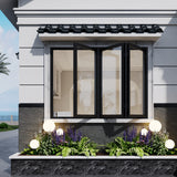 KaMic Elite-Fold 72" x 42" 3-Panel Aluminum Folding Window in Sleek Black with Hidden Hinges & Rollers, Left-to-Right Outward Folding Design - Model # SE-FW3PBK7242-LR