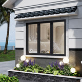 KaMic Elite-Fold 96" x 42" 3-Panel Aluminum Folding Window in Sleek Black with Hidden Hinges & Rollers, Left-to-Right Outward Folding Design - Model # SE-FW3PBK9642-LR